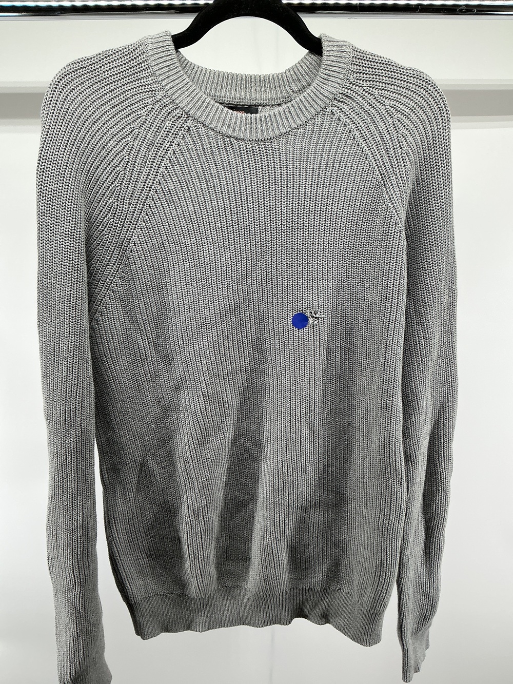 100% Organic Cotton Ribbed Crewneck Jumper
